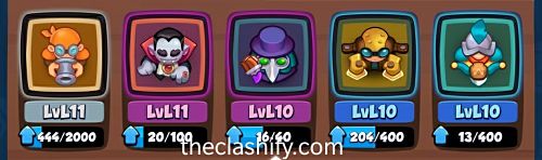 Rush Royale Rush for Glory Decks